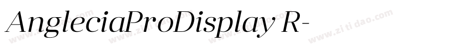 AngleciaProDisplay R字体转换